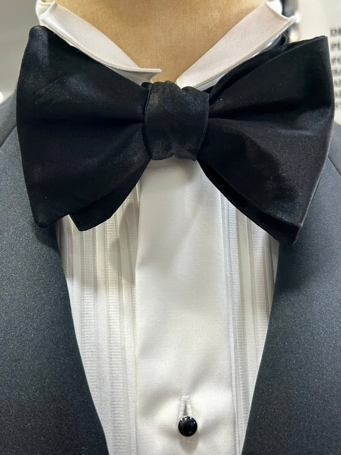 Black Butterfly Bow Tie Self Tied Anoush Chohilli